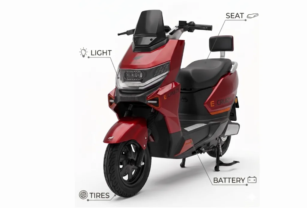 ECRUZE T-08 — electric scooter in Pakistan